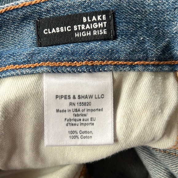 Veronica Beard  High Waist Straight Leg Ankle Jeans In Kystn NWT Size 25 - Picture 10 of 11